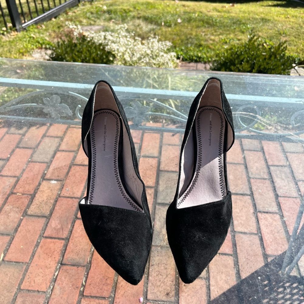 Anthropologie Pilcro Letterpress Suede Pumps NWT - Picture 2 of 4